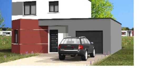 Plan de maison Surface terrain 91 m2 - 5 pièces - 4  chambres -  avec garage 