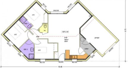 Avant-projet MALLEZAIS - 90 m² - 3 chambres 2493-255491_harmonie-3-chambres-a.jpg - LMP Constructeur