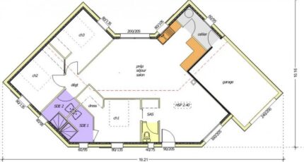 Avant-projet MALLEZAIS - 90 m² - 3 chambres 2493-255493_harmonie-90-3-chambres.jpg - LMP Constructeur