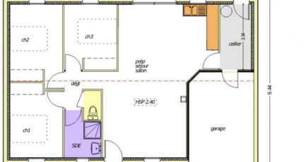 Avant-projet La Roche Sur Yon  79m² - 3 chambres 2483-255359_open-plain-pied-3-chambres.jpg - LMP Constructeur