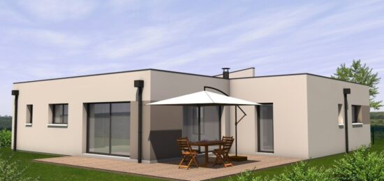 Plan de maison Surface terrain 120 m2 - 5 pièces - 4  chambres -  sans garage 