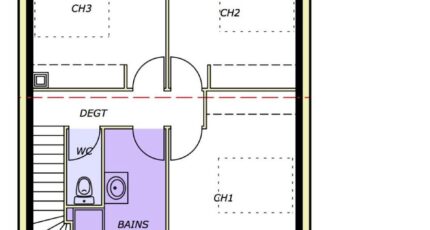 Avant-Projet CHAILLÉ LES MARAIS - 90 m² - 3 chambr 3826-1906modele620140828spBK1.jpeg - LMP Constructeur