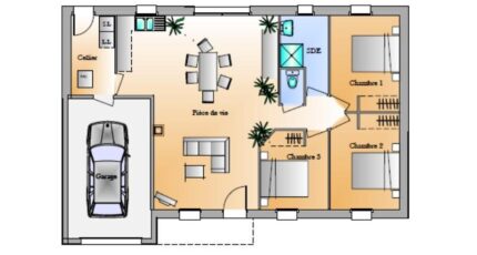 Avant-projet St Etienne Du Bois 3 Chambres 4254-1906modele820141124kL0hw.jpeg - LMP Constructeur