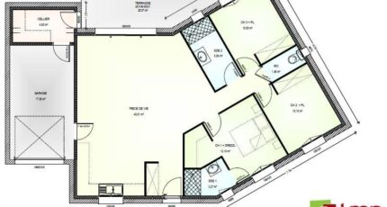 Avant Projet Falleron 90 m² - 3 Chambres 5951-1906modele820160912PQPGb.jpeg - LMP Constructeur