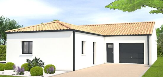 Plan de maison Surface terrain 106 m2 - 5 pièces - 3  chambres -  avec garage 