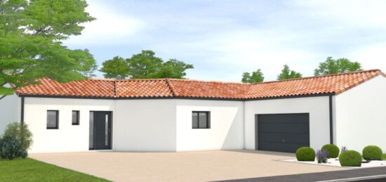 Plan de maison Surface terrain 135 m2 - 7 pièces - 5  chambres -  avec garage 