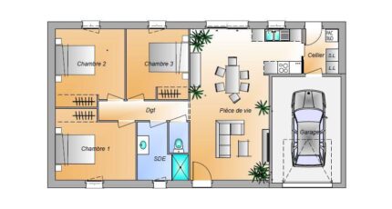 Avant projet Saint Cyr En Talmondais - 3 chambres - 80m² 16434-1906modele820181031yOJgy.jpeg - LMP Constructeur