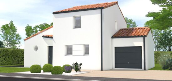 Plan de maison Surface terrain 82 m2 - 5 pièces - 3  chambres -  avec garage 