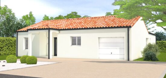Plan de maison Surface terrain 136 m2 - 6 pièces - 3  chambres -  avec garage 