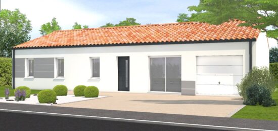 Plan de maison Surface terrain 106 m2 - 6 pièces - 4  chambres -  avec garage 