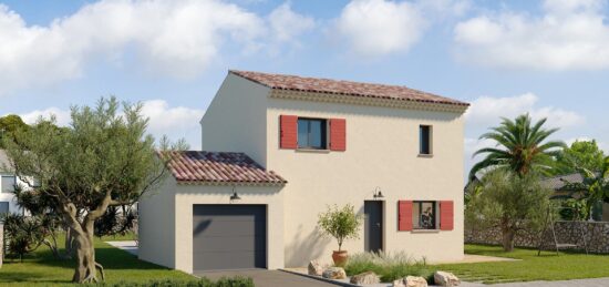 Plan de maison Surface terrain 98 m2 - 5 pièces - 4  chambres -  avec garage 