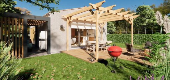 Plan de maison Surface terrain 61 m2 - 3 pièces - 2  chambres -  sans garage 